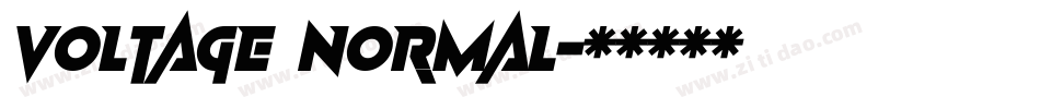 Voltage Normal字体转换